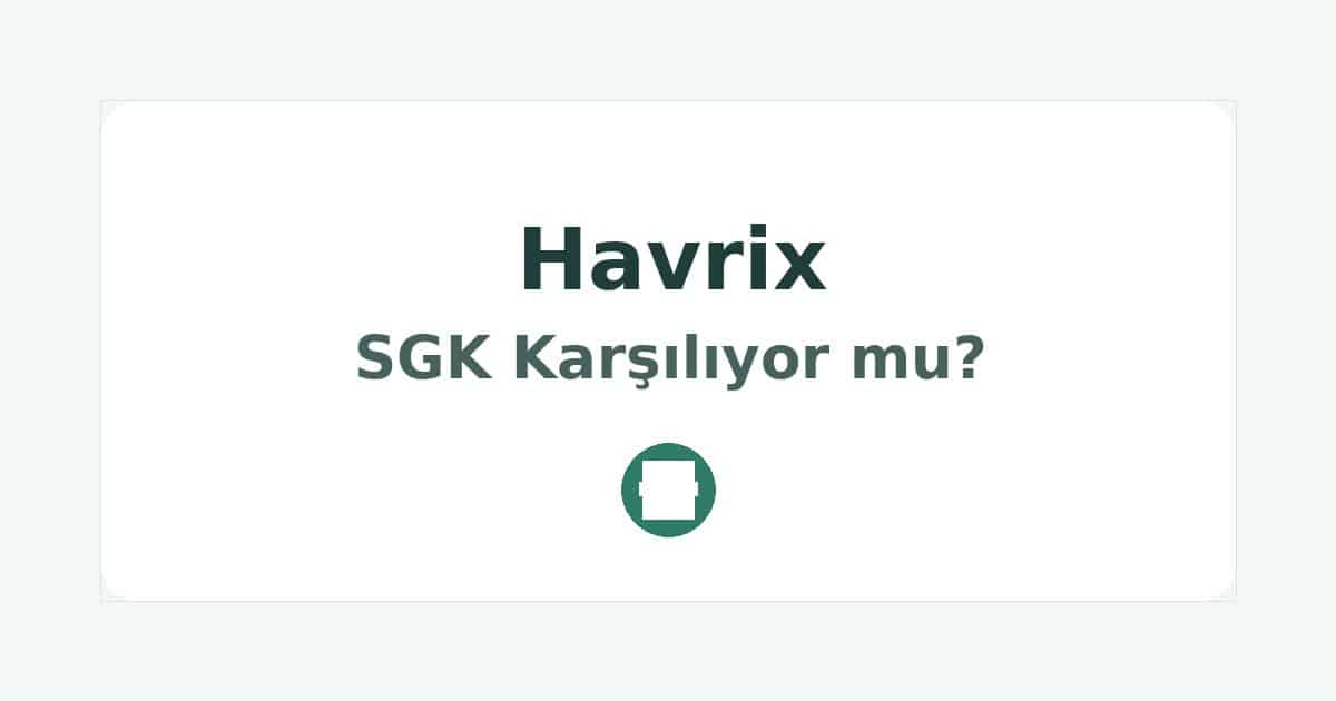 Havrix SGK Karşılıyor mu